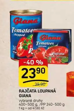 Flop RAJČATA LOUPANÁ GIANA vybrané druhy nabídka