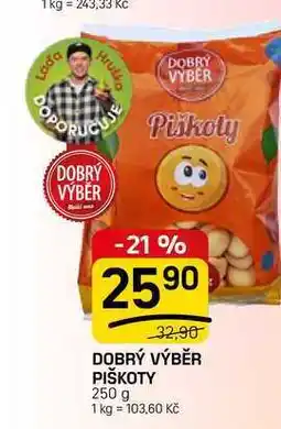 Flop DOBRÝ VÝBĚR PIŠKOTY nabídka