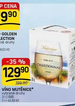 Flop MUTĚNICE vybrané druhy 31 BIB nabídka