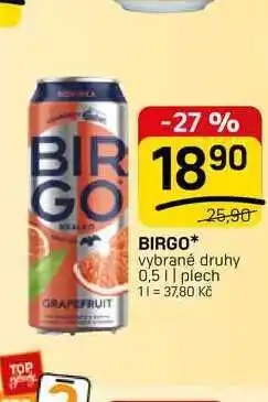 Flop BIRGO vybrané druhy 0,5l plech nabídka