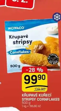 Flop KŘUPAVÉ KUŘECÍ STRIPSY CORNFLAKES nabídka