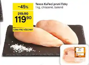 Tesco Tesco Kuřecí prsní řízky, 1 kg, chlazené, balené nabídka