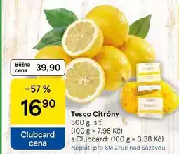Tesco Tesco Citróny, 500 g, síť nabídka