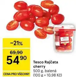 Tesco Tesco Rajčata cherry, 500 g, balená nabídka
