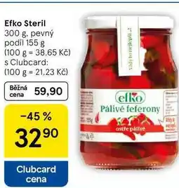 Tesco Efko Steril, 300 g. pevný podíl 155 g nabídka
