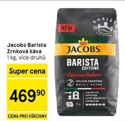 Tesco Jacobs Barista Zrnková káva, 1 kg, více druhů nabídka