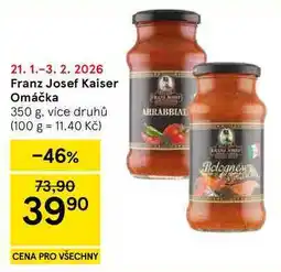 Tesco Franz Josef Kaiser Omáčka, 350 g, více druhů nabídka