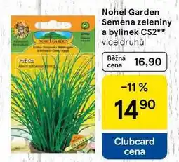 Tesco Nohel Garden Semena zeleniny a bylinek CS2, více druhů nabídka