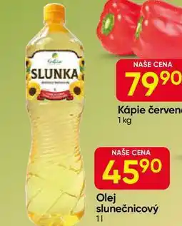Hruška Slunka Olej slunečnicový nabídka