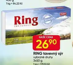 Hruška TANY Ring tavevný sýr vybrané druhy nabídka