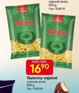 Hruška Malitas Těstoviny vaječné vybrané druhy nabídka