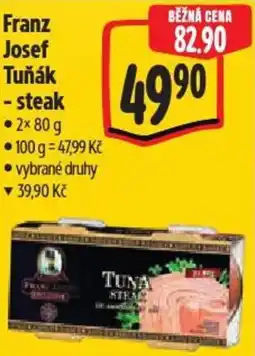 Albert Franz Josef Tuňák - steak nabídka