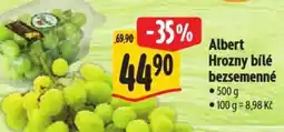 Albert Albert Hrozny bílé bezsemenné nabídka