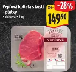 Albert Vepřová kotleta s kostí - plátky nabídka