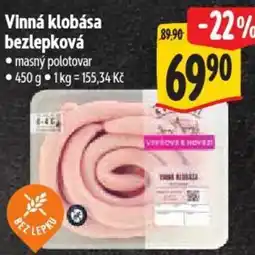 Albert Vinná klobása bezlepková nabídka