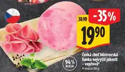 Albert Česká chuť Mistrovská šunka nejvyšší jakosti -vepřová nabídka