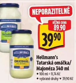 Albert Hellmann's Tatarská omáčka/ Majonéza nabídka
