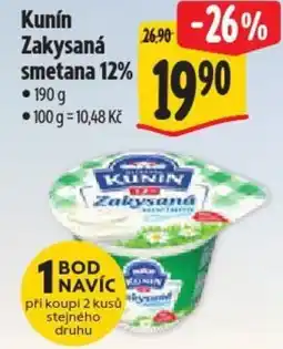 Albert Kunín Zakysaná smetana 12% nabídka