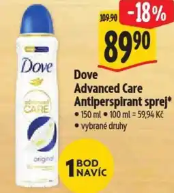 Albert Dove Advanced Care Antiperspirant sprej nabídka