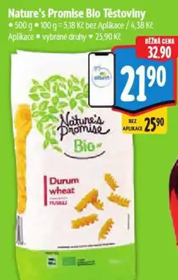 Albert Nature's Promise Bio Těstoviny nabídka