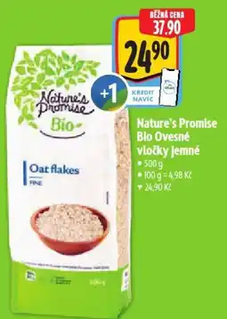 Albert Nature's Promise Bio Ovesné vločky jemné nabídka