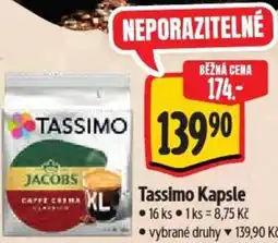 Albert Tassimo Kapsle nabídka
