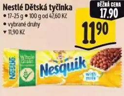 Albert Nestlé Dětská tyčinka nabídka