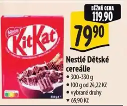Albert Nestlé Dětské cereálie nabídka