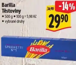 Albert Barilla Těstoviny nabídka