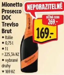 Albert Mionetto Prosecco DOC Treviso Brut nabídka