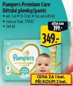 Albert Pampers Premium Care Dětské plenky/pants nabídka