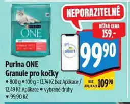Albert Purina ONE Granule pro kočky nabídka