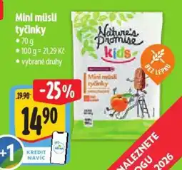 Albert Mini müsli tyčinky nabídka