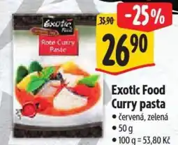 Albert Exotic Food Curry pasta nabídka