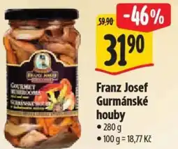 Albert Franz Josef Gurmánské houby nabídka