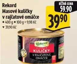 Albert Rekord Masové kuličky v rajčatové omáčce nabídka