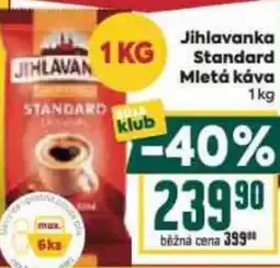 Billa Jihlavanka Standard Mletá káva nabídka