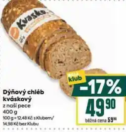 Billa Dýňový chléb kváskový nabídka