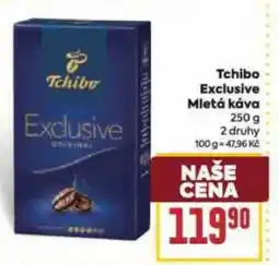 Billa Tchibo Exclusive Mletá káva nabídka