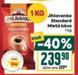 Billa Jihlavanka Standard Mletá káva nabídka