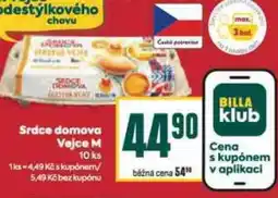 Billa Srdce domova Vejce M nabídka