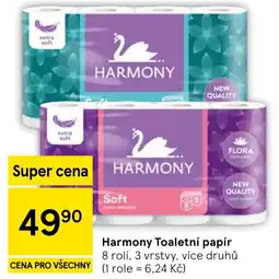 Tesco Harmony Toaletní papír nabídka