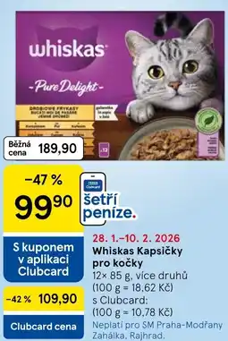 Tesco Whiskas Kapsičky pro kočky nabídka
