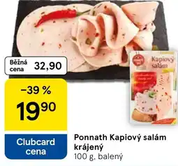 Tesco Ponnath Kapiový salám krájený nabídka