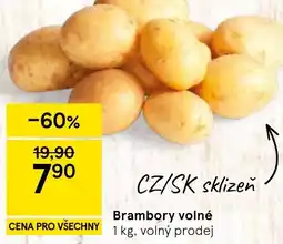 Tesco Brambory volné nabídka