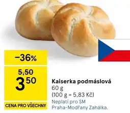 Tesco Kaiserka podmáslová nabídka