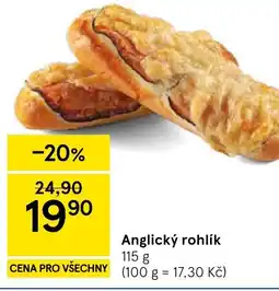 Tesco Anglický rohlík nabídka