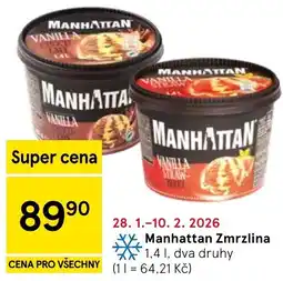 Tesco Manhattan Zmrzlina nabídka