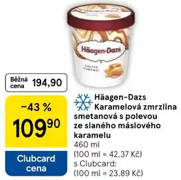 Tesco Häagen-Dazs Karamelová zmrzlina smetanová s polevou ze slaného máslového karamelu nabídka