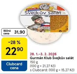 Tesco Gurmán Klub Švejkův salát nabídka